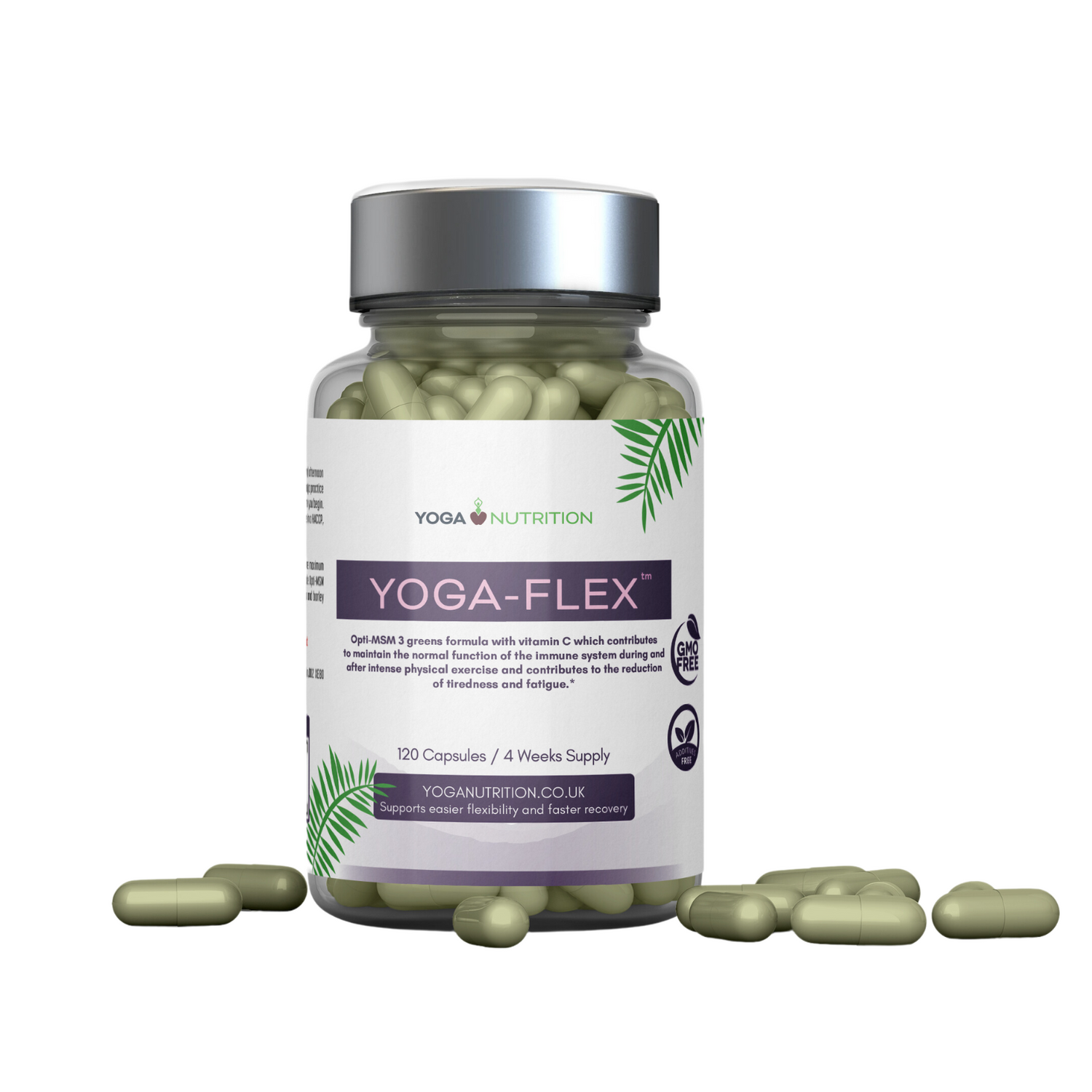 Yoga-Flex MSM supplement for joint and muscle support by Yoga Nutrition for better mobility.